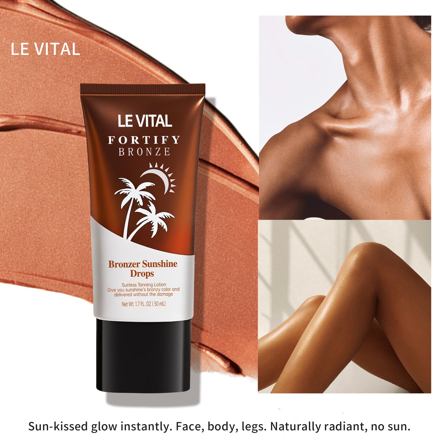 Bronzing Self-Tanner Lotion for Natural & Radiant Glow